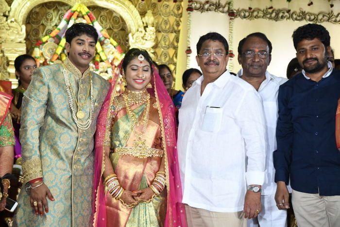 Tollywood Celebs at Producer C Kalyan Son Wedding Photos