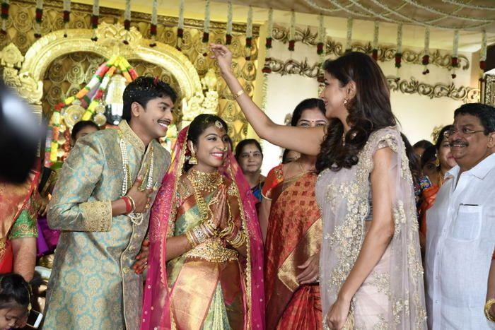 Tollywood Celebs at Producer C Kalyan Son Wedding Photos