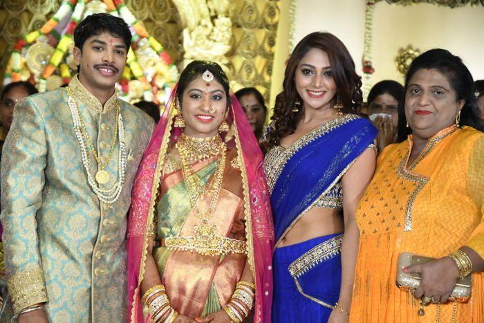 Tollywood Celebs at Producer C Kalyan Son Wedding Photos
