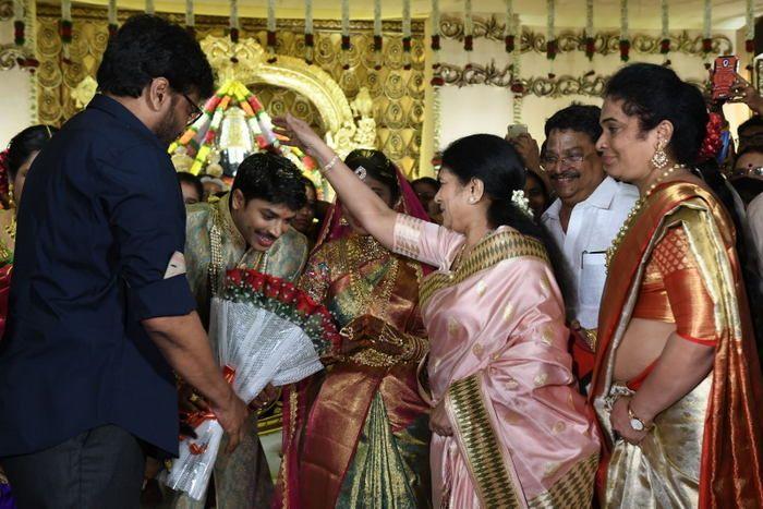 Tollywood Celebs at Producer C Kalyan Son Wedding Photos