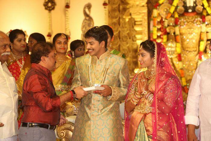 Tollywood Celebs at Producer C Kalyan Son Wedding Photos