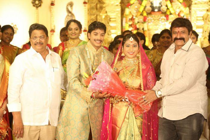 Tollywood Celebs at Producer C Kalyan Son Wedding Photos