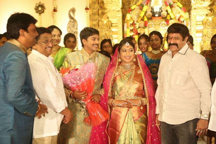 Tollywood Celebs at Producer C Kalyan Son Wedding Photos