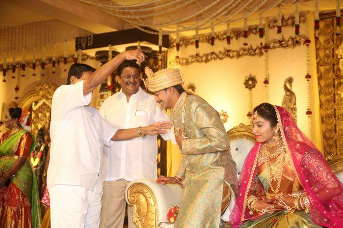 Tollywood Celebs at Producer C Kalyan Son Wedding Photos