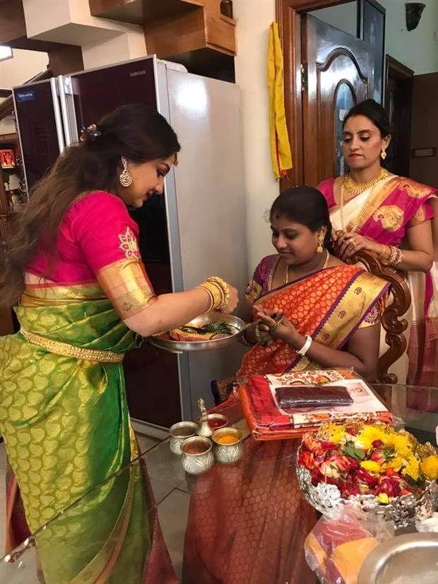 Varamahalakshmi Festival Celebration In Actress Priyanka Upendra House