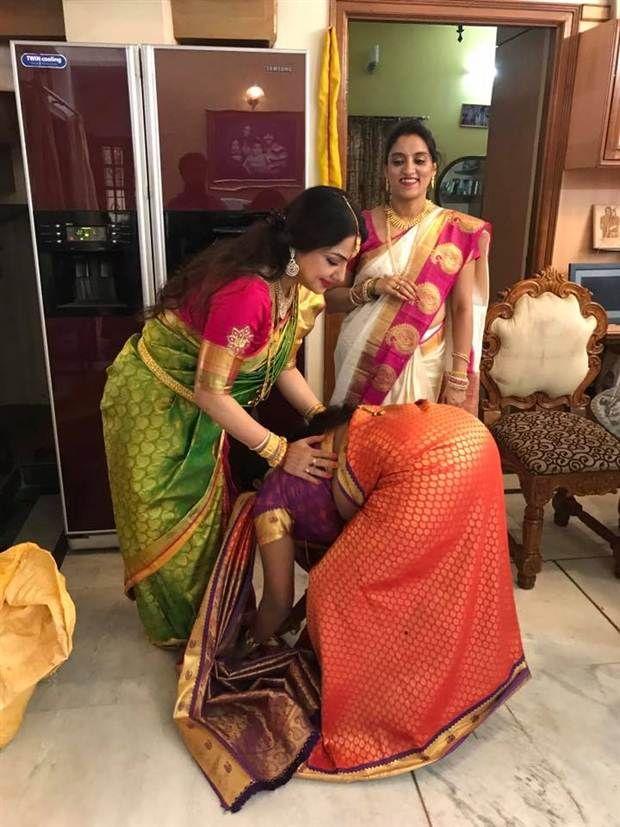 Varamahalakshmi Festival Celebration In Actress Priyanka Upendra House