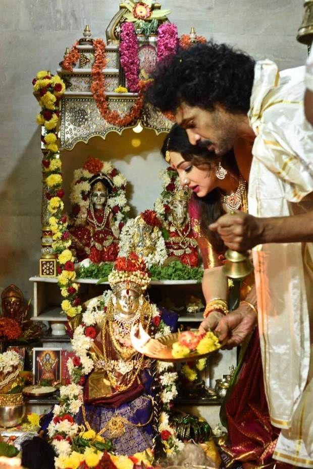 Varamahalakshmi Festival Celebration In Actress Priyanka Upendra House