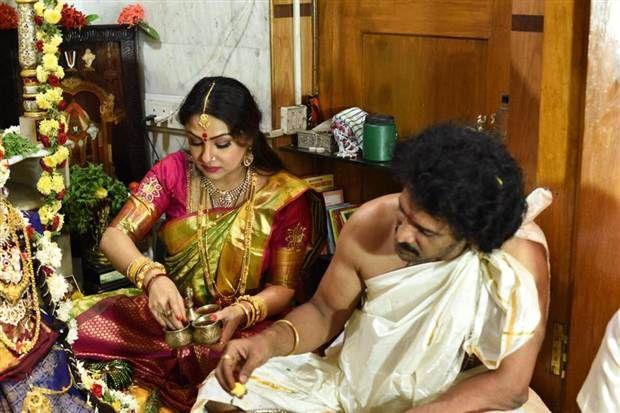 Varamahalakshmi Festival Celebration In Actress Priyanka Upendra House