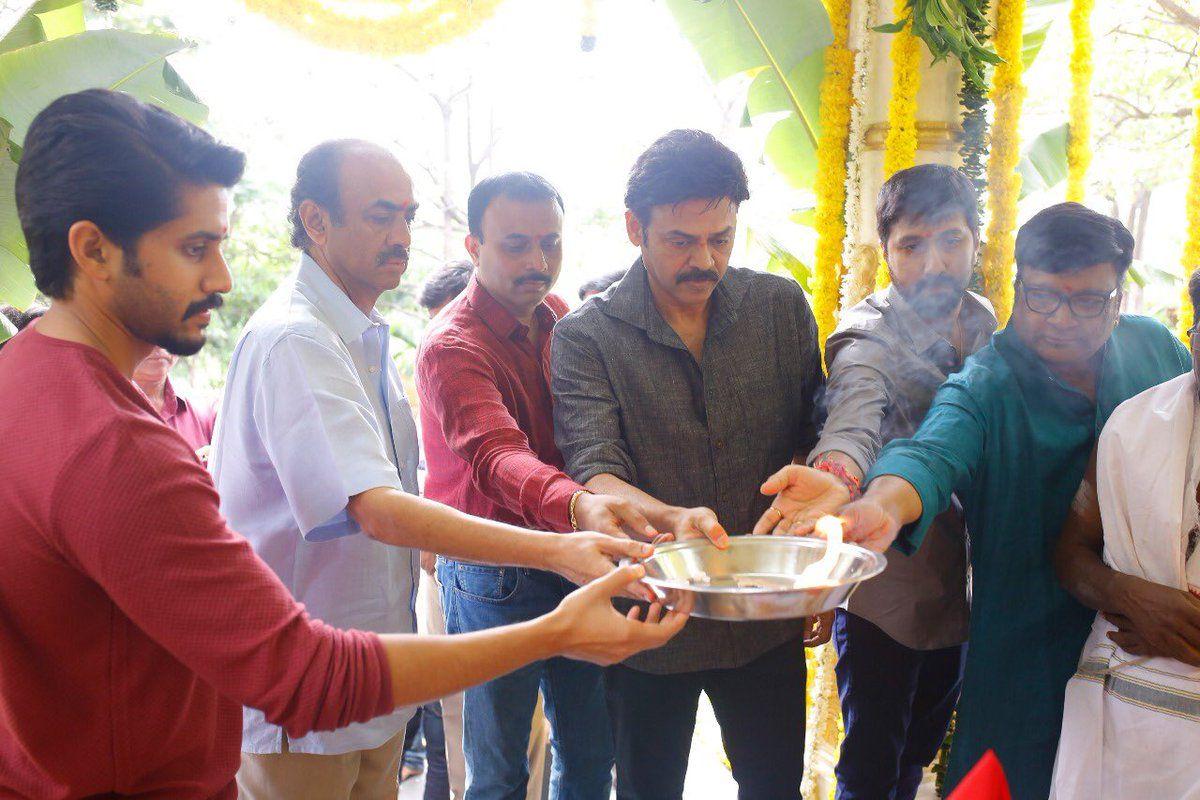 Venkatesh & Naga Chaitanya New Movie Launch Photos