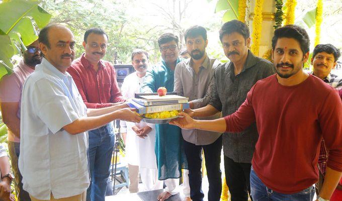 Venkatesh & Naga Chaitanya New Movie Launch Photos