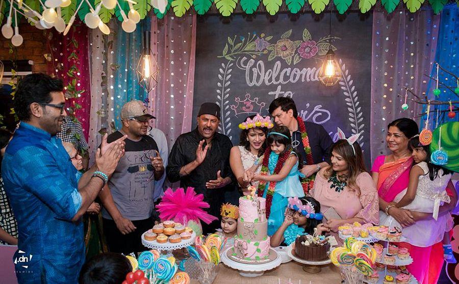 Vidya Nirvana Manchu 3rd Birthday Celebrations Photos