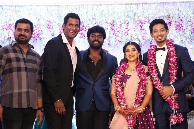 Vishal Sister Wedding Reception Unseen Photos