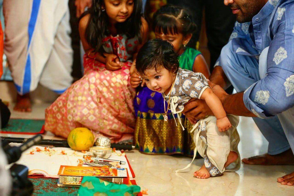 Vishnu Manchu Son Avram Bhakta Anna Prasanna Ceremony Photos