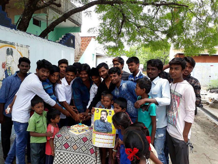 Young Tiger NTR Fans Birthday Celebration Photos