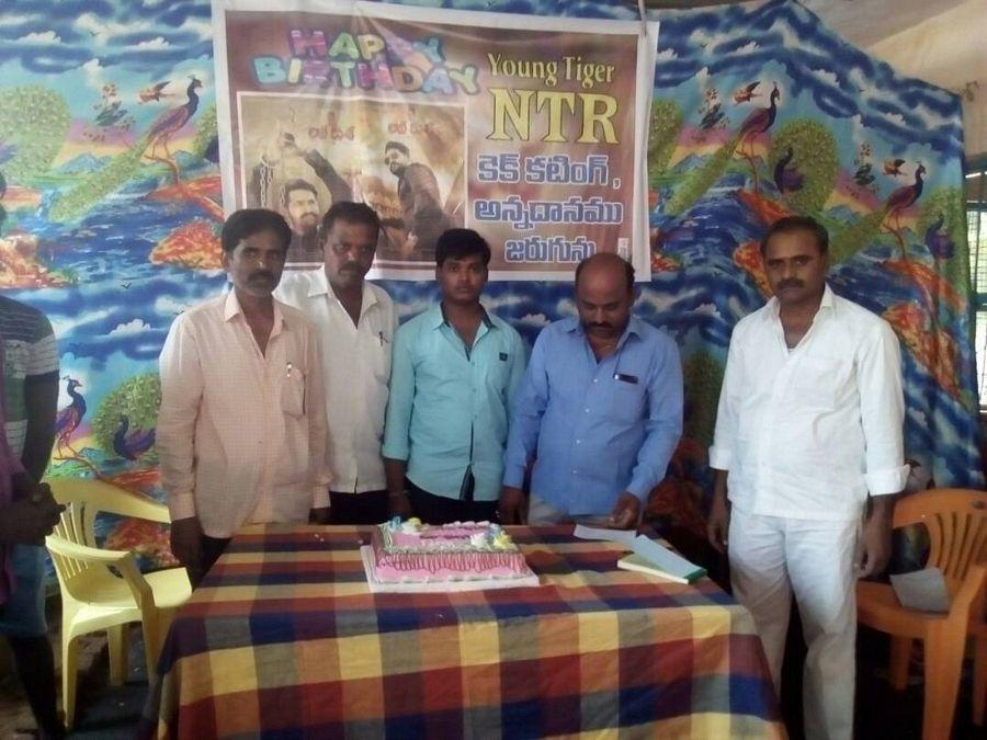 Young Tiger NTR Fans Birthday Celebration Photos