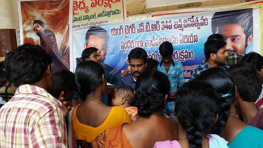 Young Tiger NTR Fans Birthday Celebration Photos