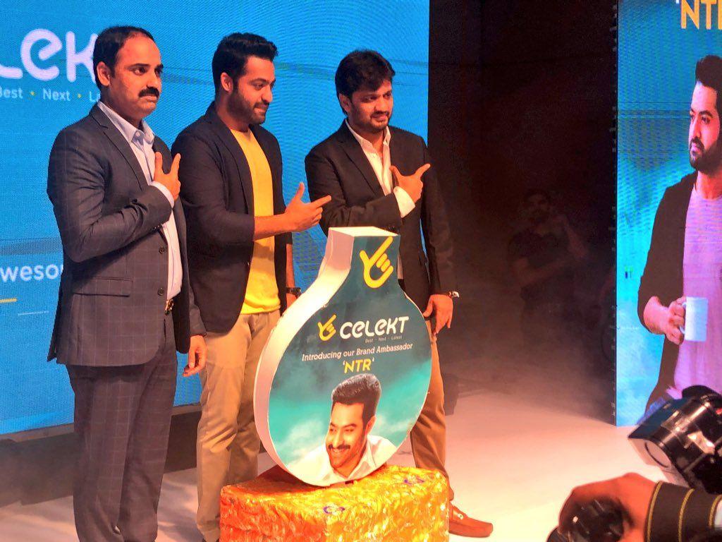 Young Tiger NTR is the brand ambassador for Celekt Mobiles