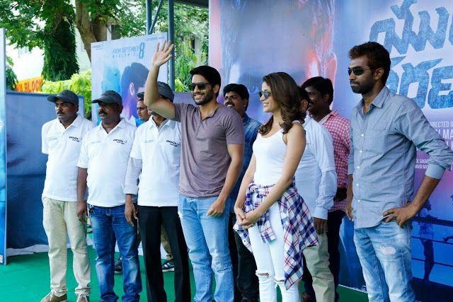 Yuddham Sharanam Movie Team Stills At GIET College In Vizag