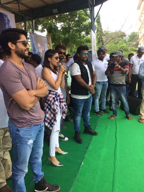 Yuddham Sharanam Movie Team Stills At GIET College In Vizag