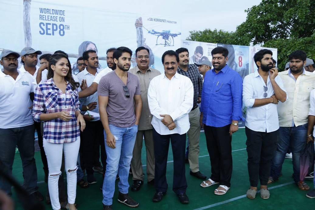 Yuddham Sharanam Movie Team Stills At GIET College In Vizag