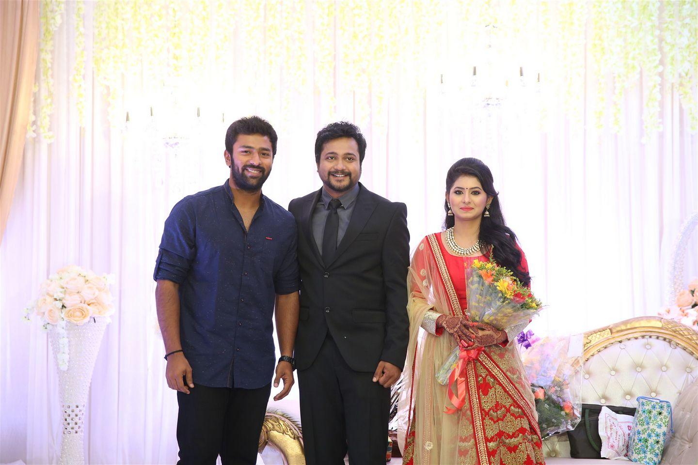 Actor Bobby Simha Actress Reshmi Reception Photos