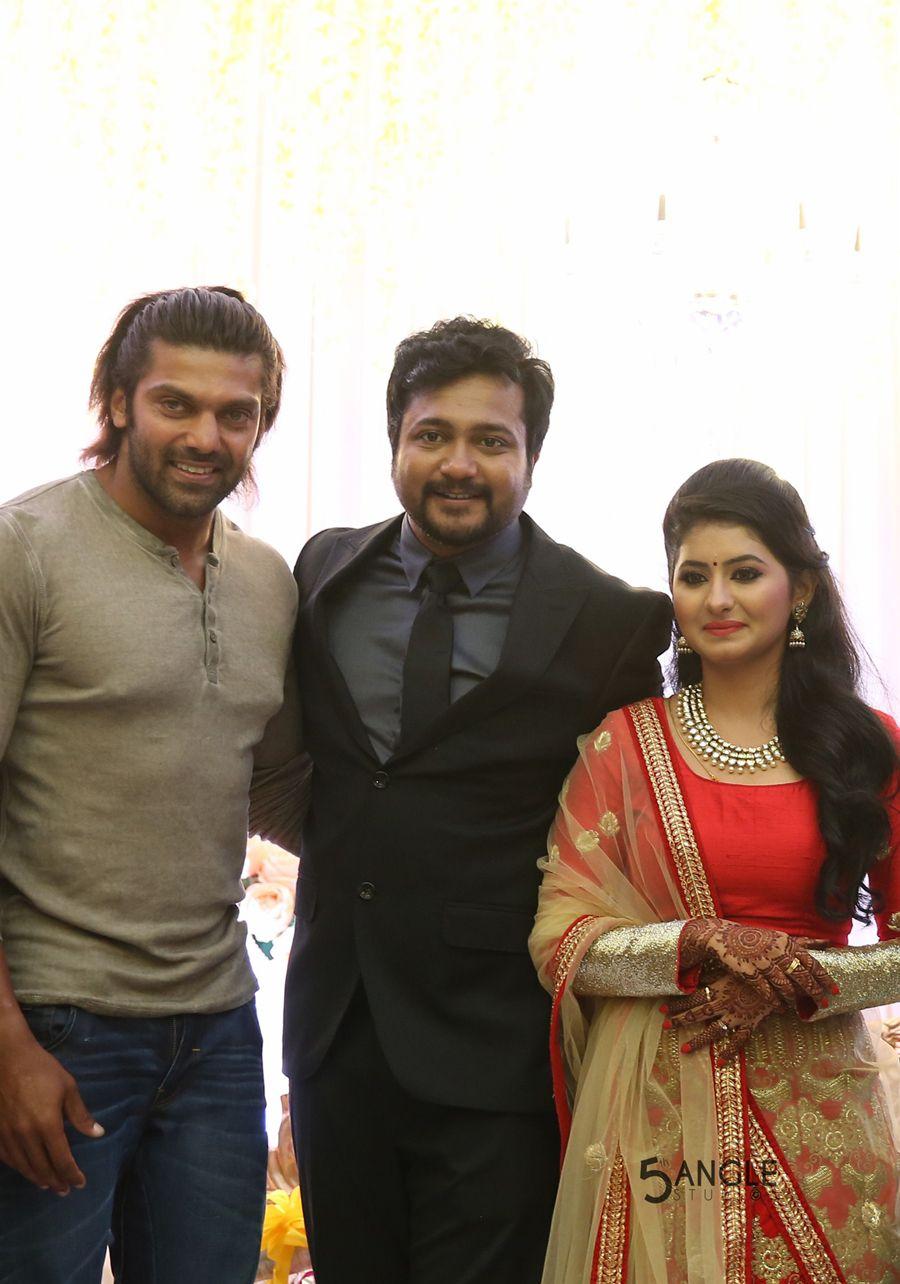 Actor Bobby Simha Actress Reshmi Reception Photos