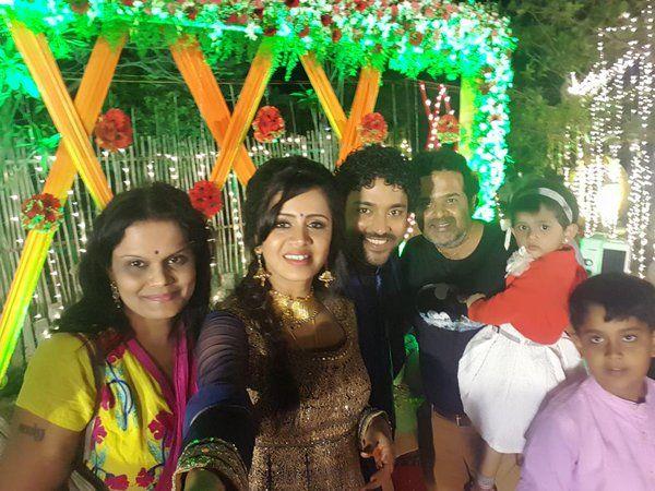 Actor Chandran and VJ Anjana Wedding Reception Photos