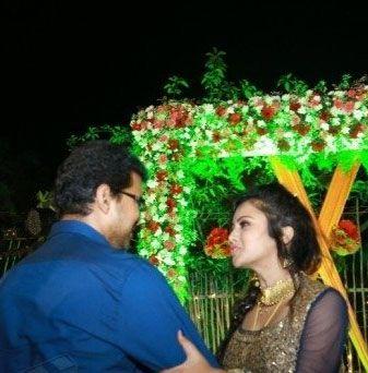 Actor Chandran and VJ Anjana Wedding Reception Photos