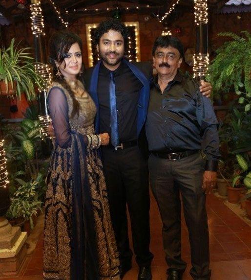 Actor Chandran and VJ Anjana Wedding Reception Photos