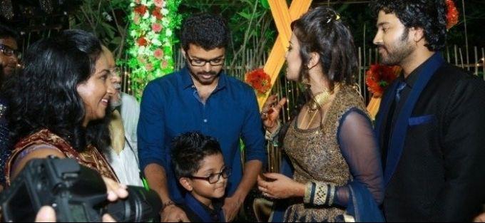 Actor Chandran and VJ Anjana Wedding Reception Photos