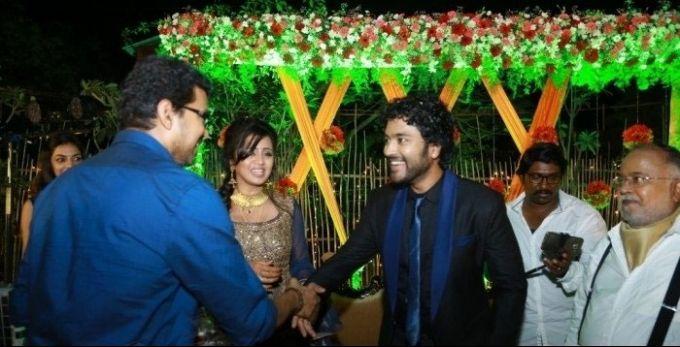 Actor Chandran and VJ Anjana Wedding Reception Photos