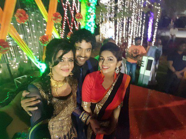 Actor Chandran and VJ Anjana Wedding Reception Photos