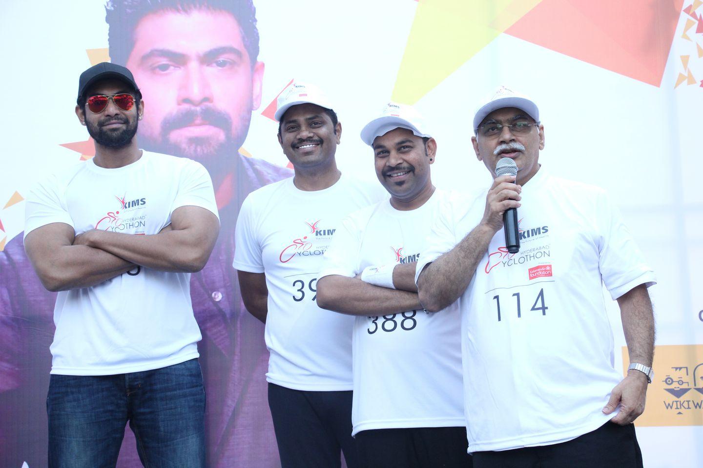 Actor Daggubati Rana Flags of Hyderabad Cyclothon