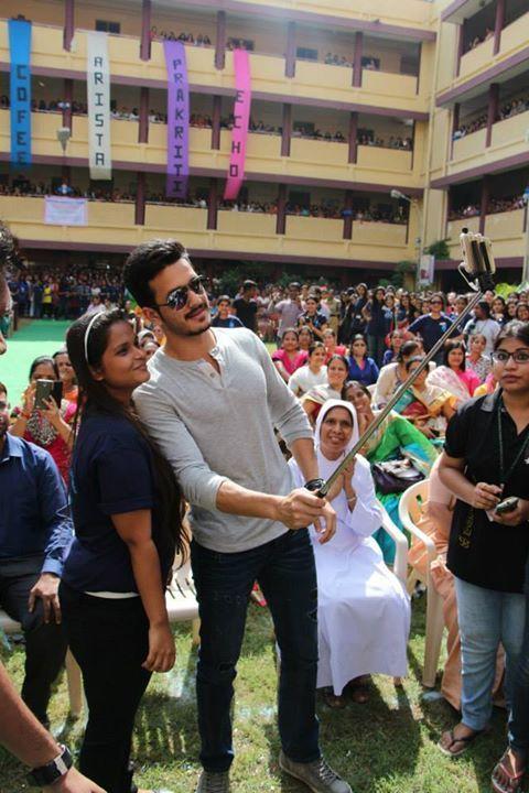 Akhil at the college fest of St. Francis College Photos