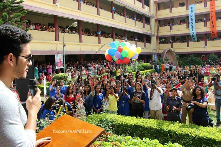 Akhil at the college fest of St. Francis College Photos