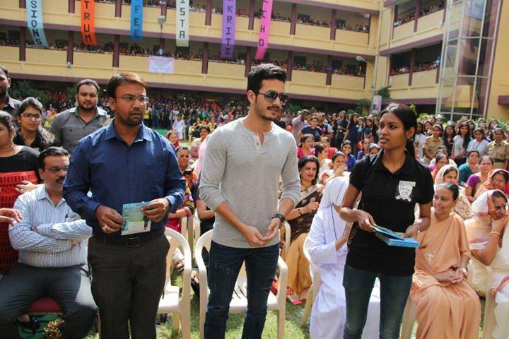 Akhil at the college fest of St. Francis College Photos