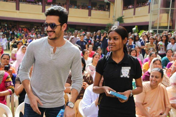 Akhil at the college fest of St. Francis College Photos