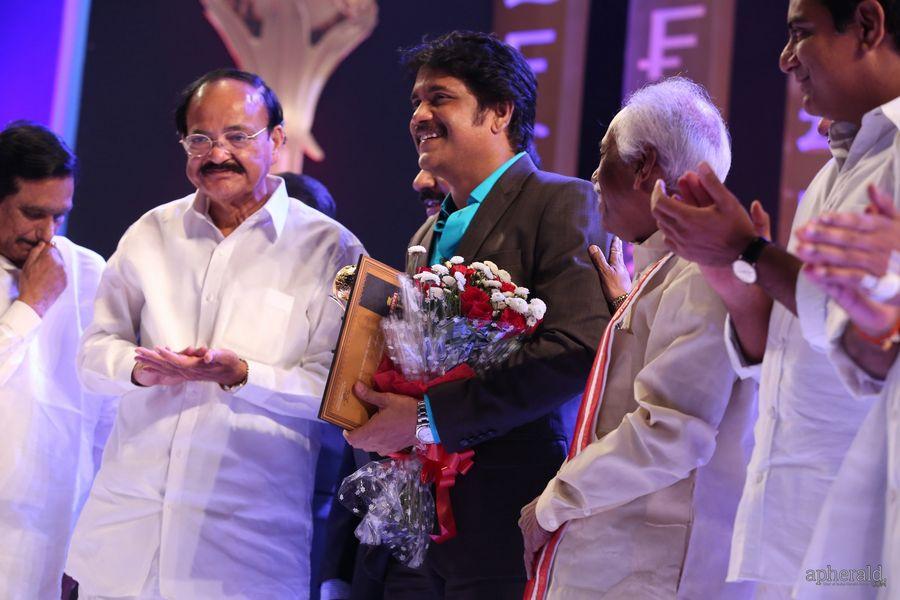 Akkineni Nagarjuna At tv 5 awards 2015