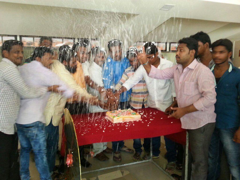 Allu Arjun Fans Celebration Sarrainodu Audio Launch Photos