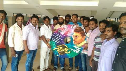 Allu Arjun Fans Celebration Sarrainodu Audio Launch Photos