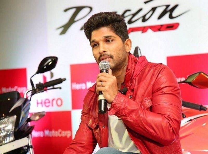 Allu Arjun launches Hero Motocorp Bike Photos