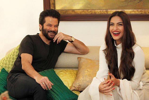 Anil Kapoor And Sonam Kapoor Interview Pics