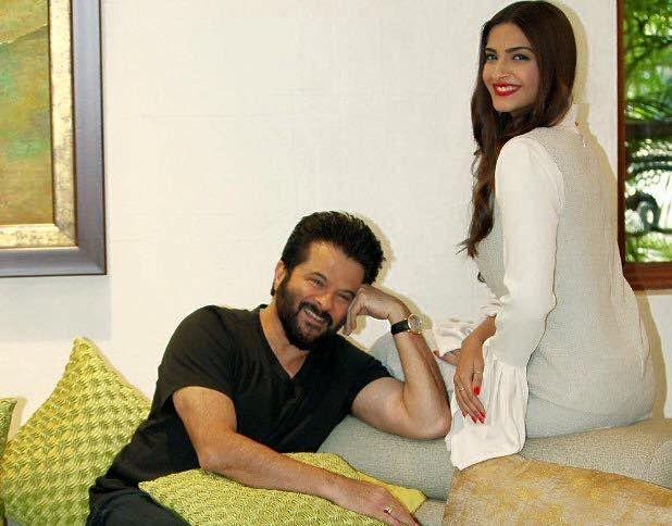 Anil Kapoor And Sonam Kapoor Interview Pics