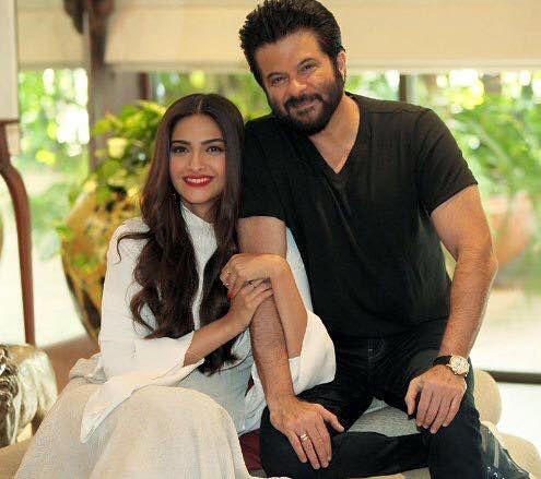 Anil Kapoor And Sonam Kapoor Interview Pics