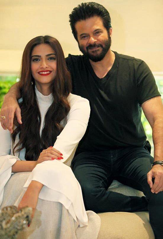 Anil Kapoor And Sonam Kapoor Interview Pics