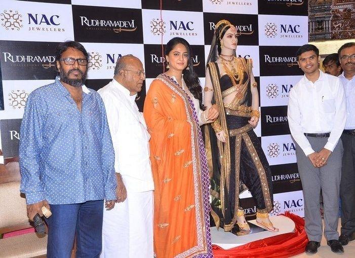 Anushka at NAC Rudhramadevi Jewellery Photos