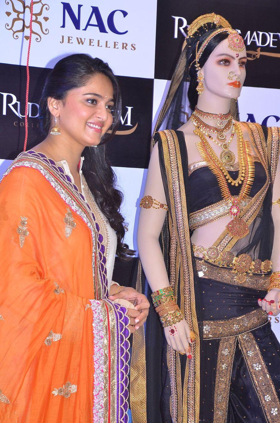 Anushka Launches Rudhramadevi Jewellers Section Photos