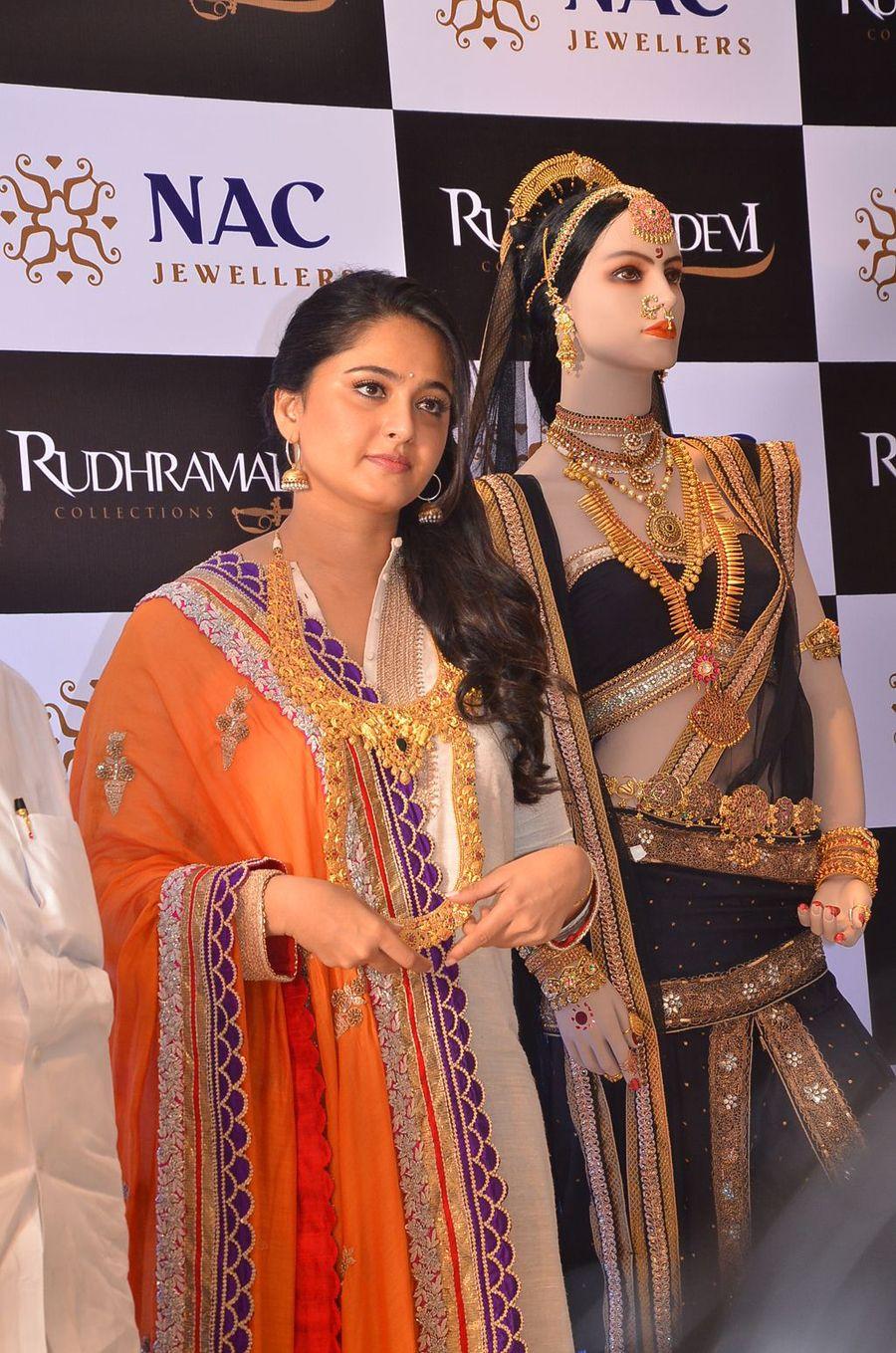 Anushka Launches Rudhramadevi Jewellers Section Photos