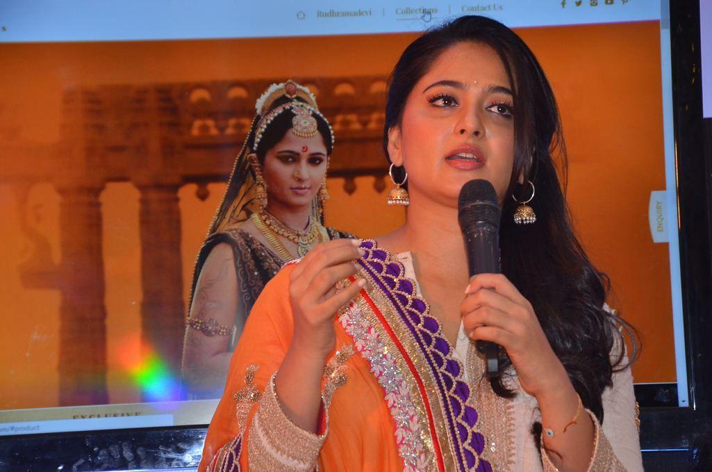Anushka Launches Rudhramadevi Jewellers Section Photos