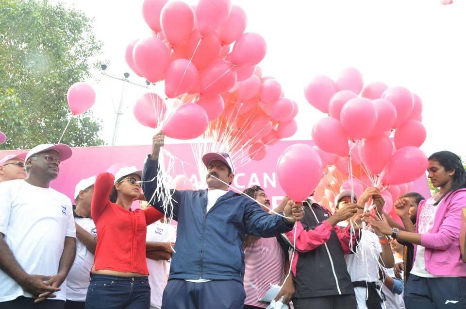 Balakrishna & Anjali at Breast Cancer Walk Photos